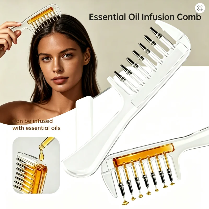Beard Oil - Massagekam met ingebouwde reservoir voor essentiële