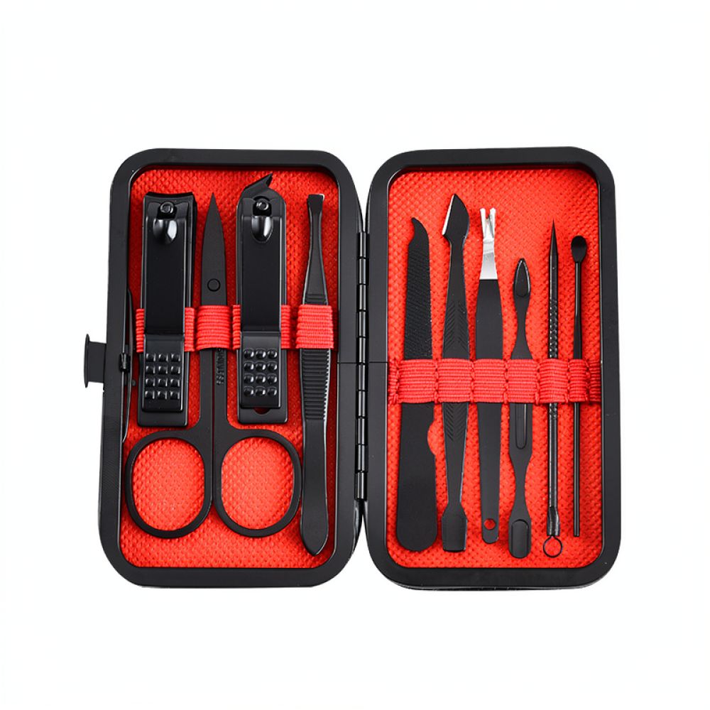Mens Grooming Travel Kit - Professionele verzorgingsset met roestvrijstalen nagelknippers, pedicure-
