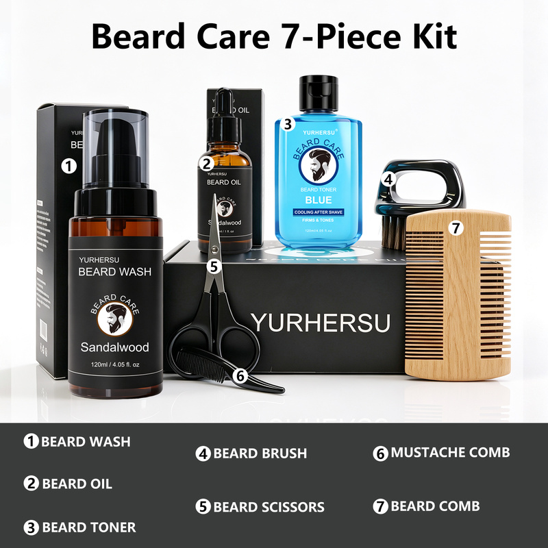 Baardverzorgingsset (7 stuks) - Grooming Kit recensie en prijs